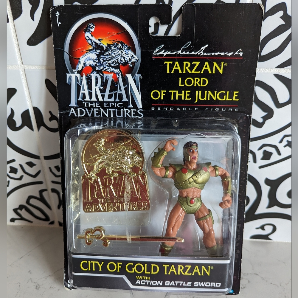VINTAGE TRENDMASTERS TARZAN LORD OF THE JUNGLE GOLD TARZAN NEW SEALED CARD RARE
